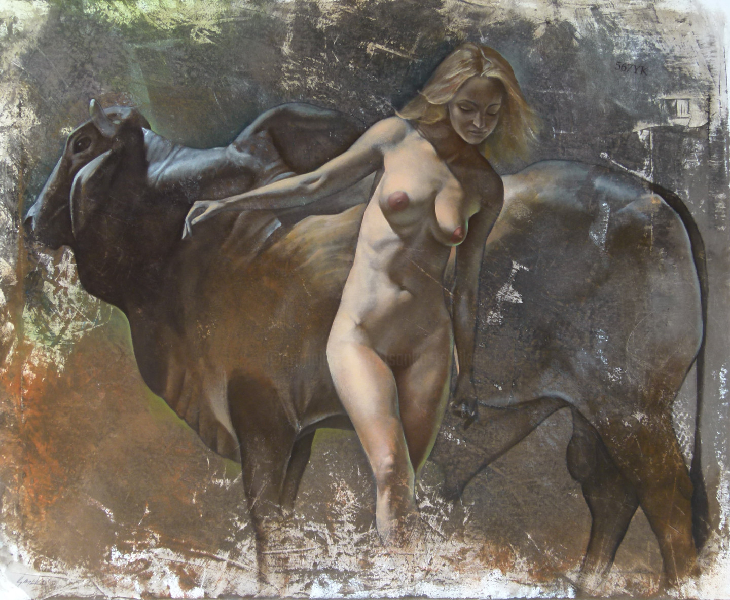 Nude Cowgirl Painting By Tsanko Tsankov Gallery Maestro Artmajeur
