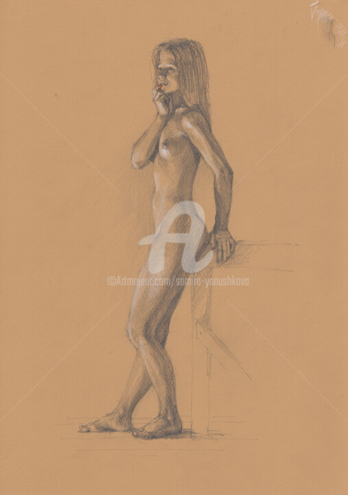 Naked Model Body Dibujo Por Samira Yanushkova Artmajeur