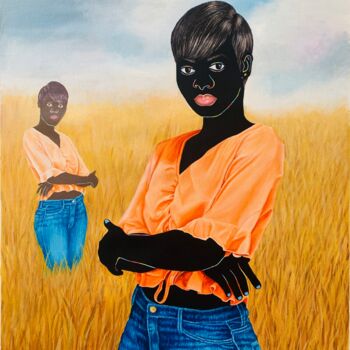 Peinture intitulée "I thought it's here…" par Esther Oyeyemi, Œuvre d'art originale, Acrylique