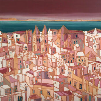 Peinture intitulée "Cadiz" par Kelly Allison, Œuvre d'art originale, Acrylique Monté sur Châssis en bois