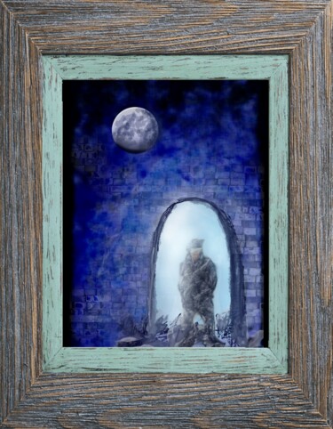 Arts numériques intitulée "La porte..." par Jacky Patin, Œuvre d'art originale, Peinture numérique