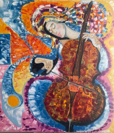 Peinture intitulée ""Vibrant Harmonies:…" par Lena Logart, Œuvre d'art originale, Huile