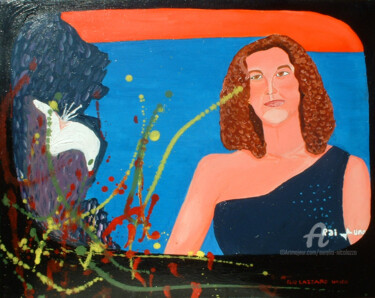 Peinture intitulée "Stefania Sandrelli…" par Aurelio Nicolazzo, Œuvre d'art originale, Huile