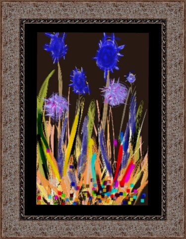 Digital Arts titled "Fleurs sauvages" by Jacky Patin, Original Artwork, Digital Painting