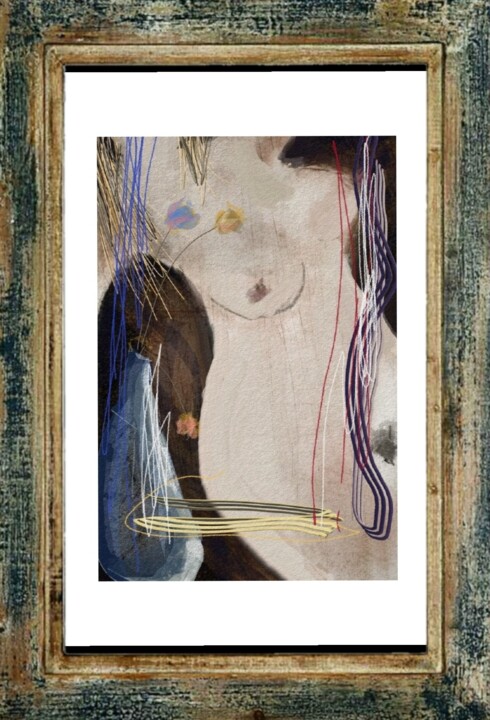 Arte digital titulada "Nudité offerte..." por Jacky Patin, Obra de arte original, Pintura Digital
