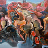 Peinture intitulée "Inside the Blanket" par Loi Duc (DucloiArt), Œuvre d'art originale, Huile