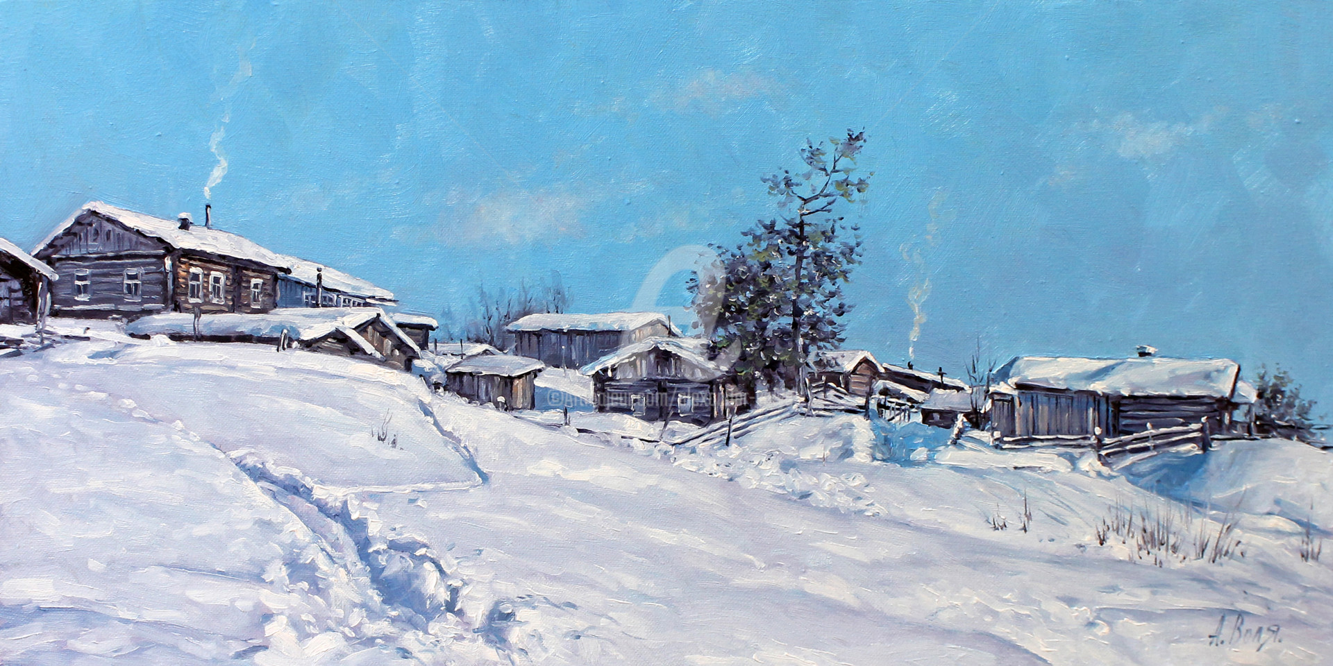 Александр Воля художник картины деревня