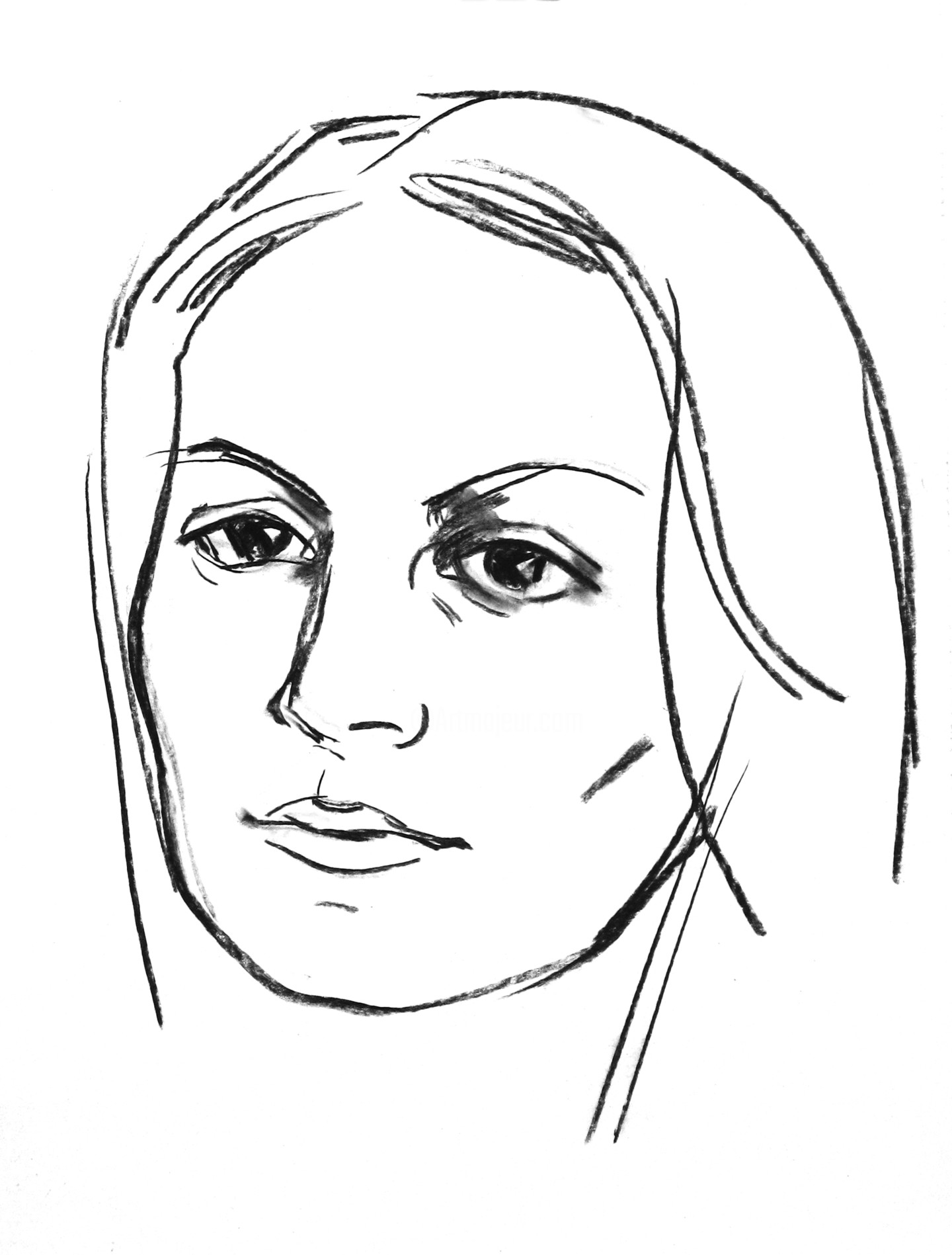 Портрет лицевой
