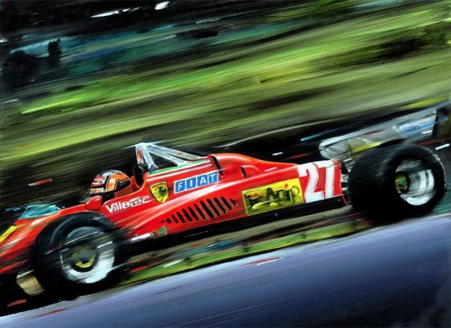 Desenho Da Ferrari Do Gilles 1982