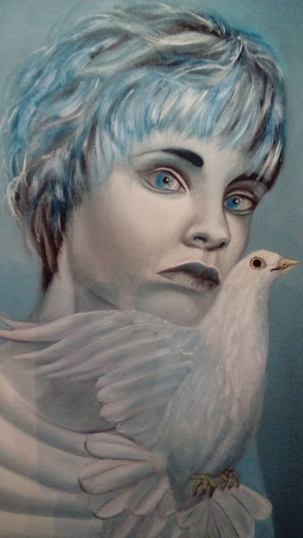 Blue Bird Painting By Alix Artmajeur