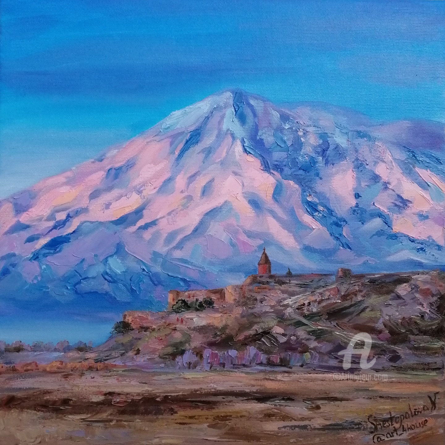 Гора Арарат пейзаж Верещагина