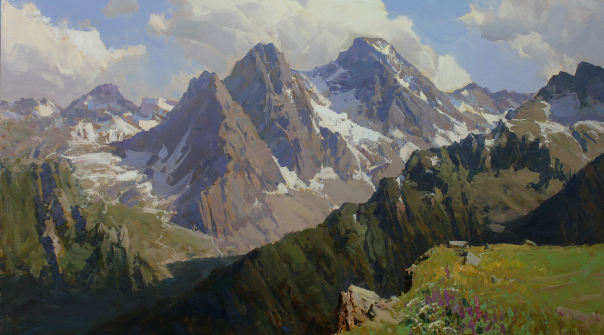Горы Кавказа Бабич художник