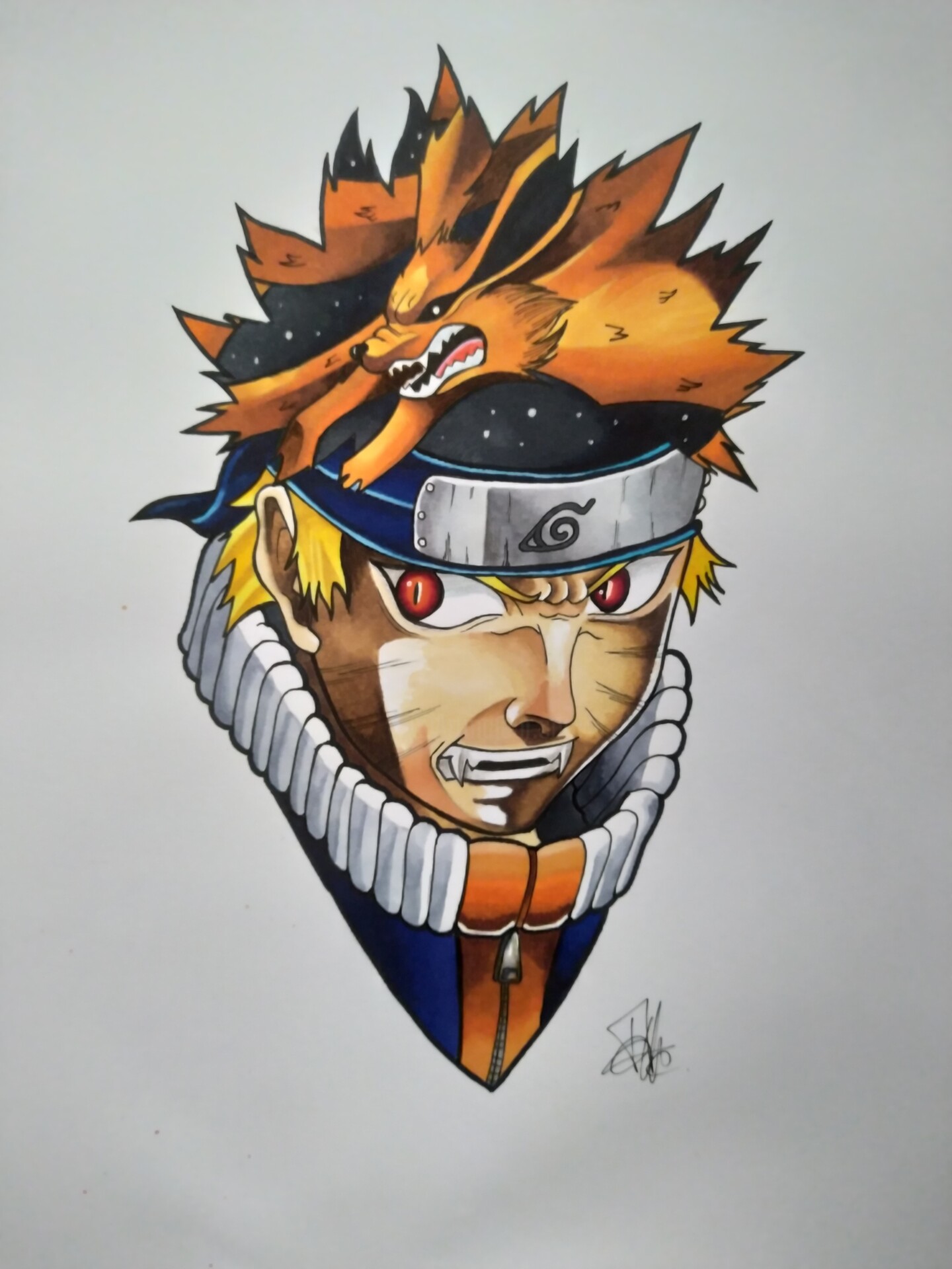 Chibi Naruto, Desenho por Benjamin Lavoyer