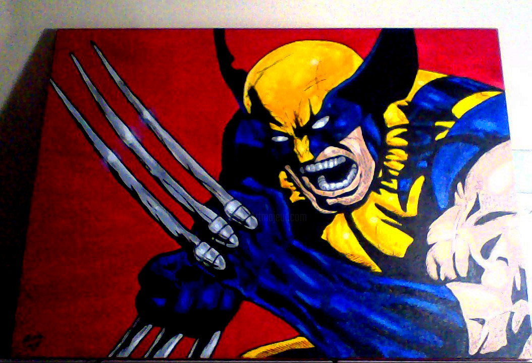 Tela Wolverine, Painting by Alberto Cracel | Artmajeur