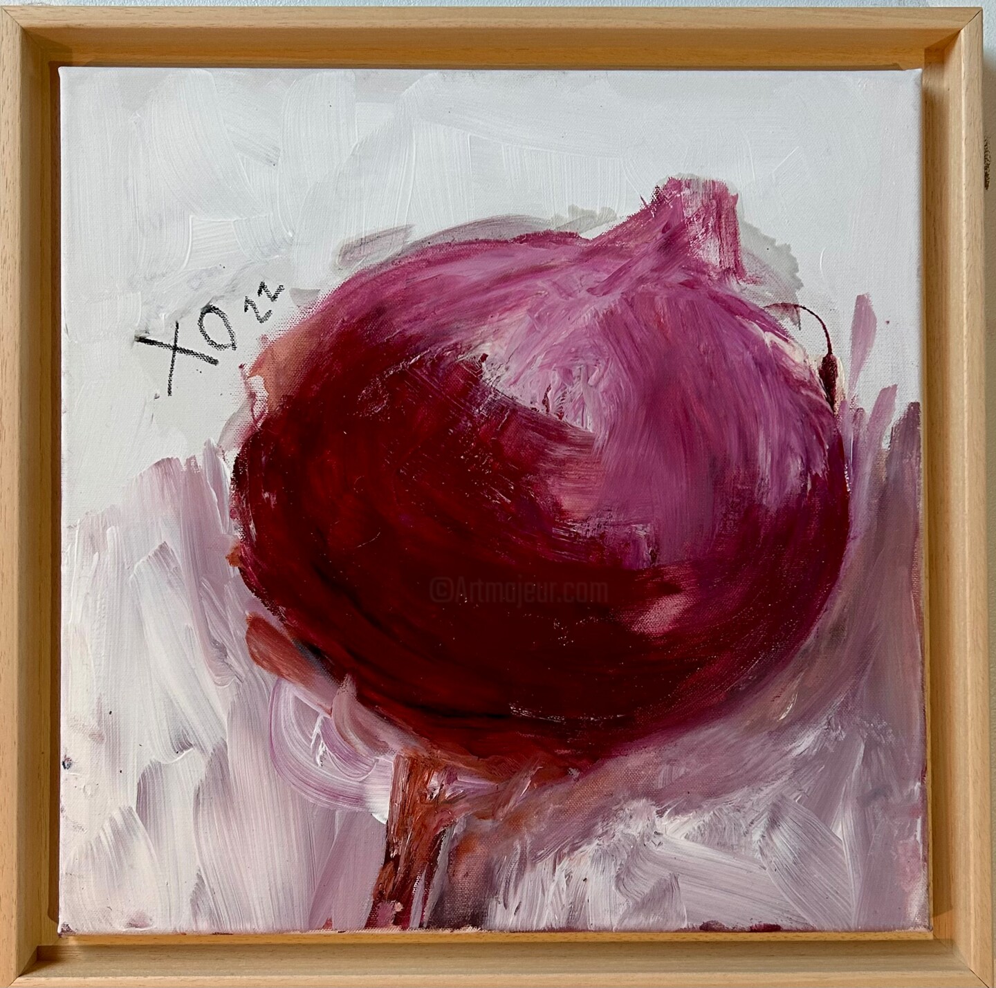 Versatilité - 710 peinture numérique digitale abstraite Rouge rose grise