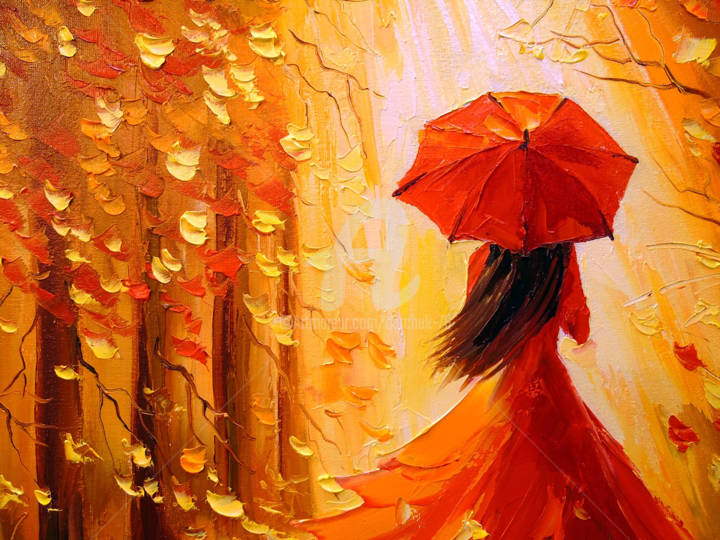Осенний зонтик для танца
