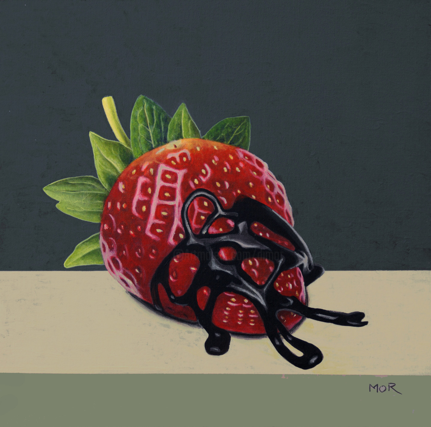 chocolate strawberry drawing