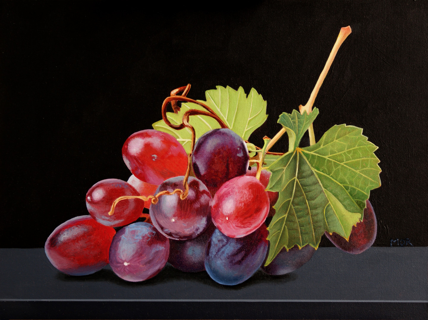 grapes painting acrylic