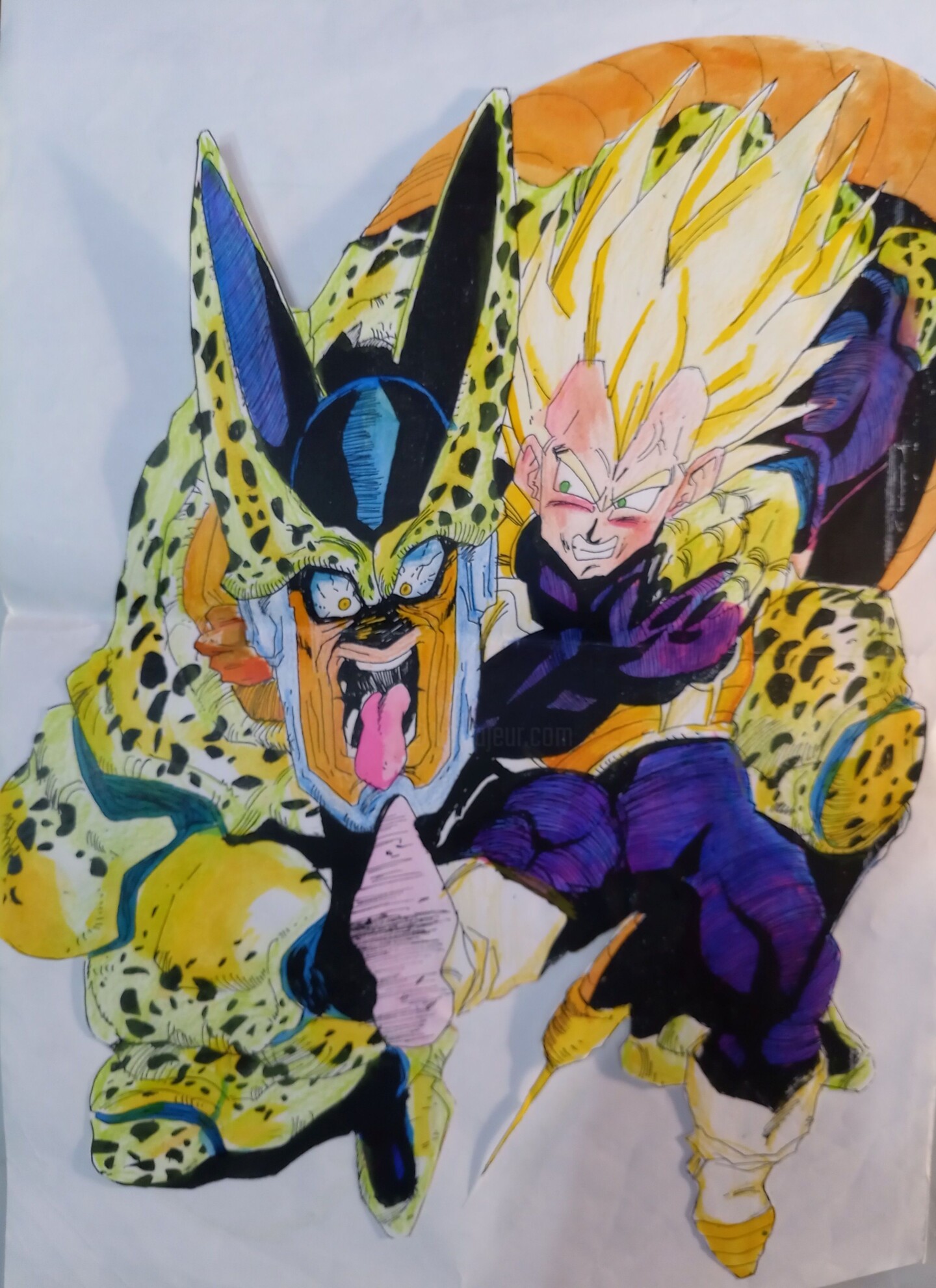 Dragon Ball Z Tribute Hommage 1990 Cell , Desenho por Eduardo