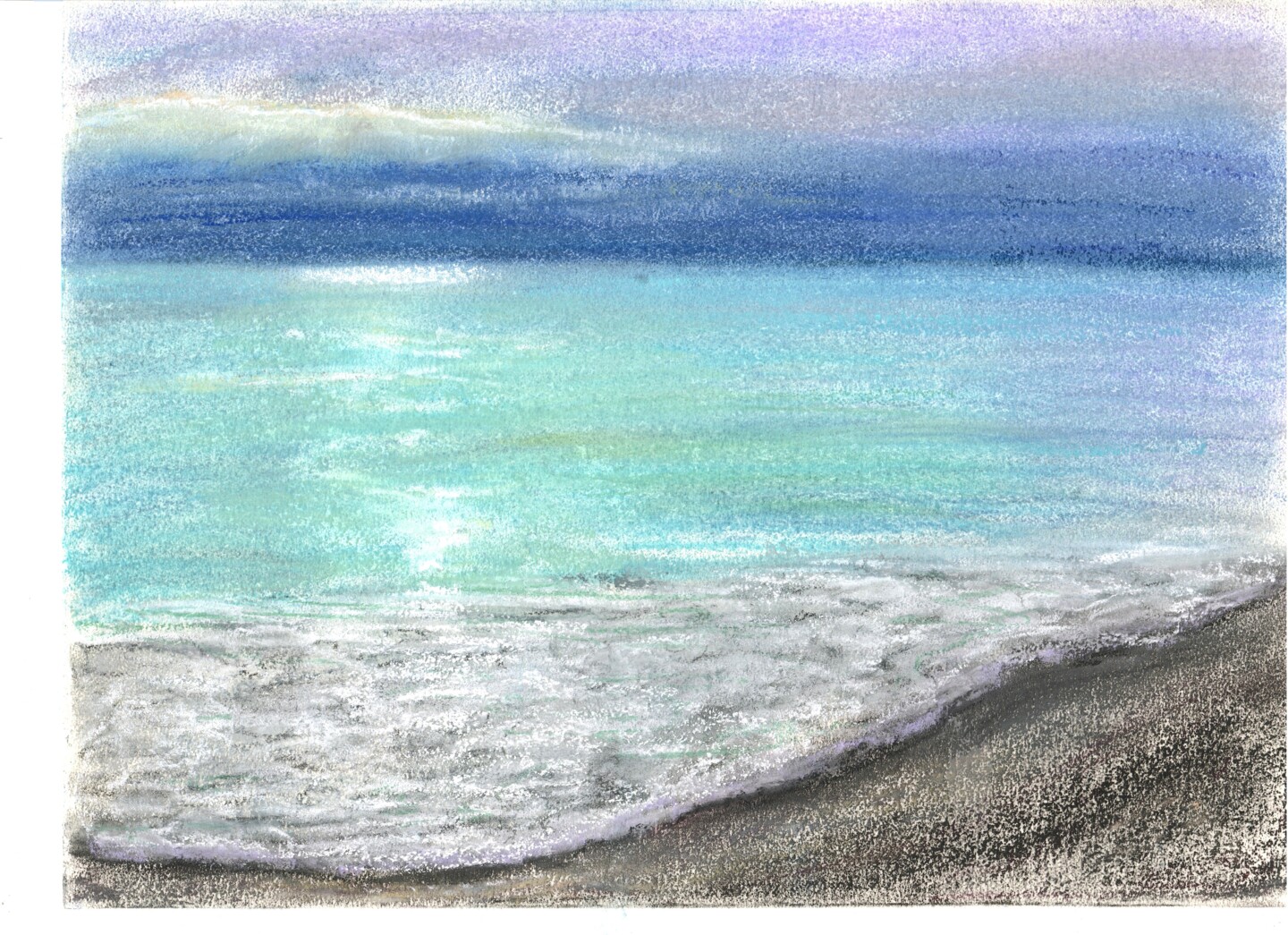 Sea №26(Pastel), 描画 Elena Petrovaによって | Artmajeur