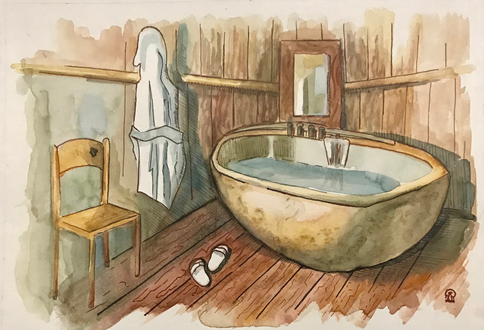 Ванная иллюстрация