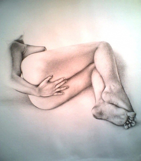 Nude Female Drawing By Filipe Paiva Artmajeur