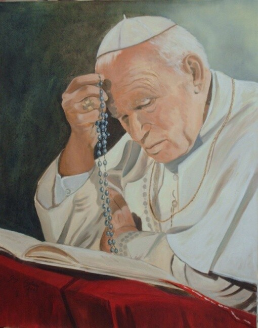 Papa Giovanni Paolo Ii, Pittura da Giosi Costan