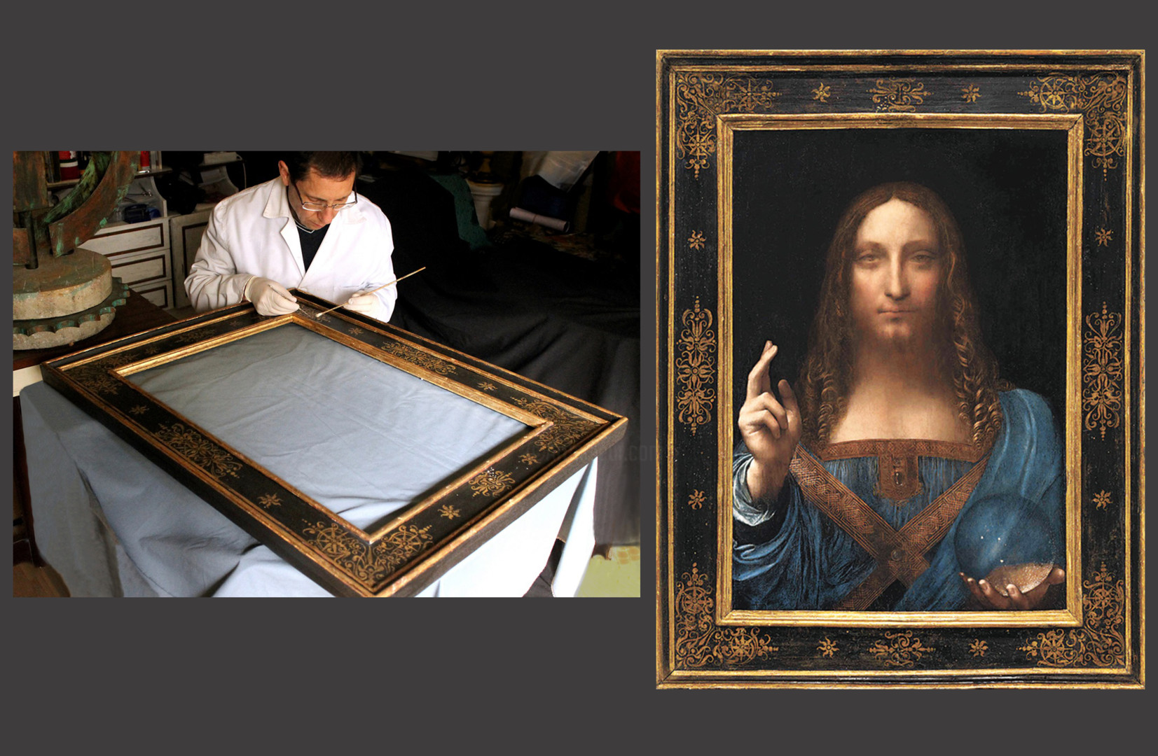 SALVATOR MUNDI picture frame Artcraft by Granai | Artmajeur