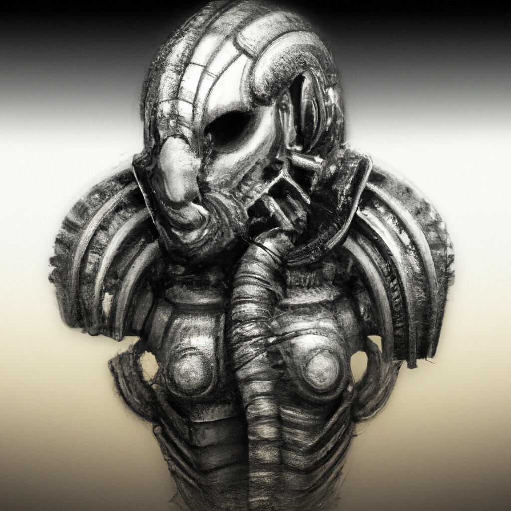 H.r. Giger Style 6.1, Digital Arts by Guy Dorion | Artmajeur