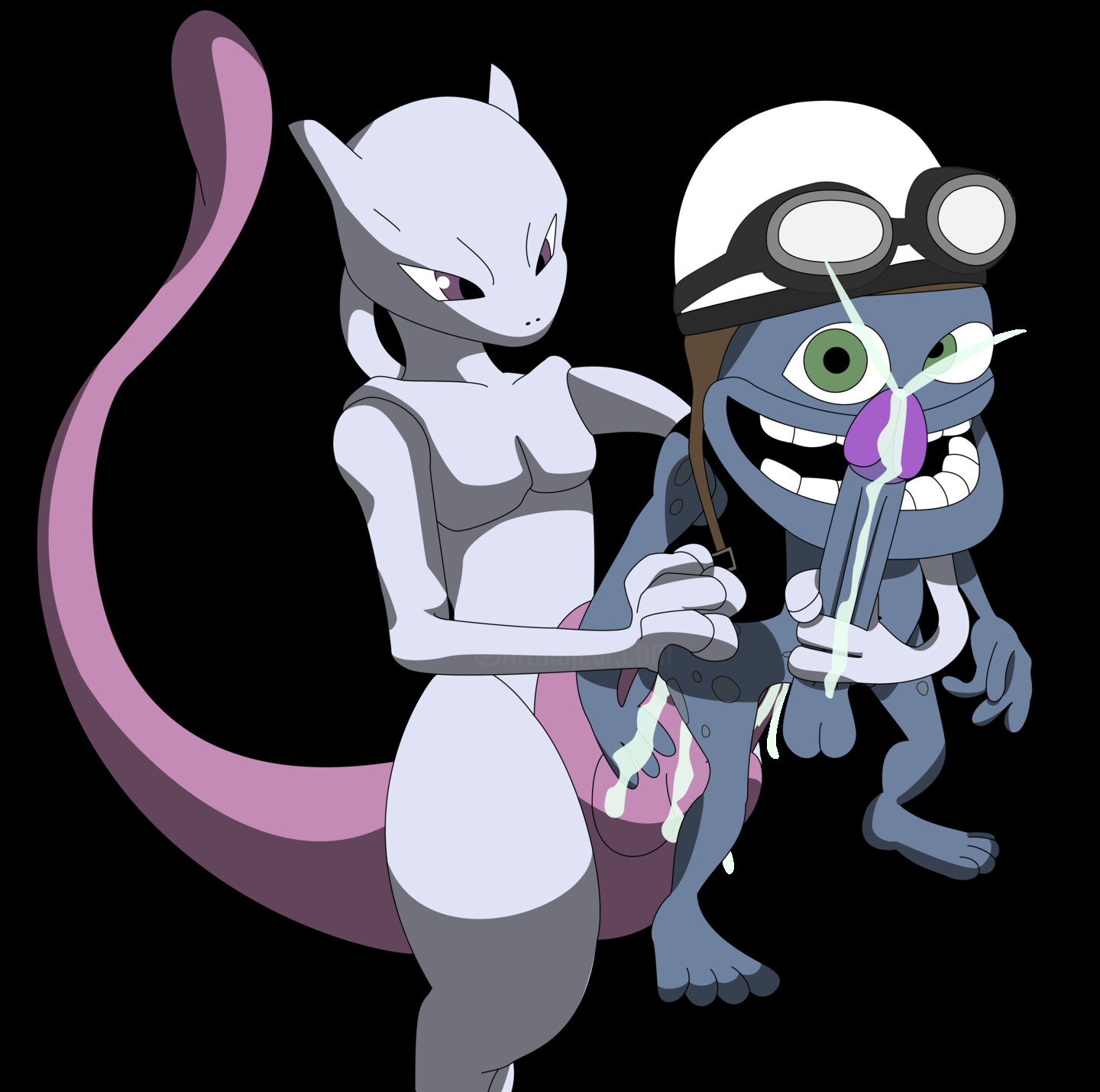 Mewtwo Cartoon Porn - Mewtwo X Crazy Frog, Digital Arts by Happy The Red | Artmajeur