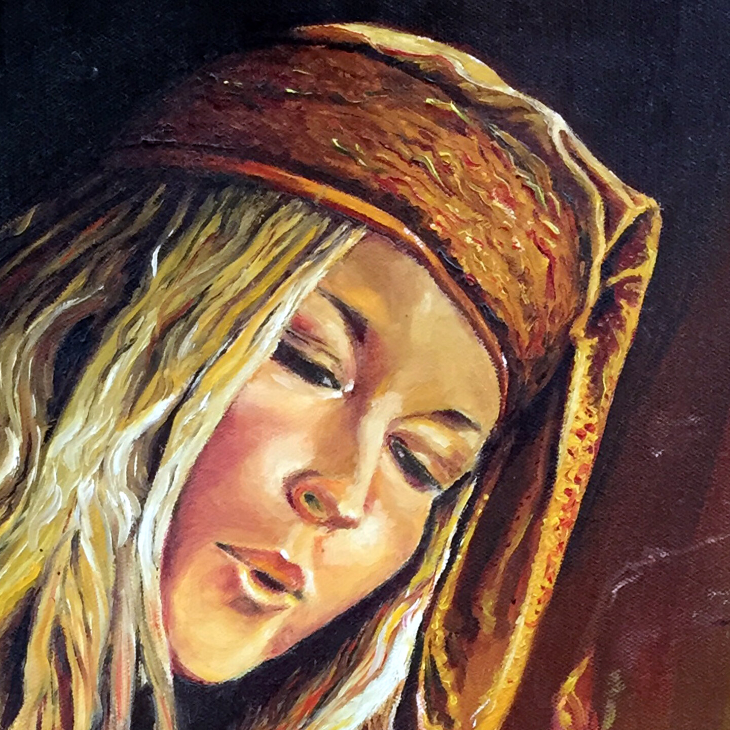 Elsa Au Brandon, Peinture par Jean-Paul Schmitt