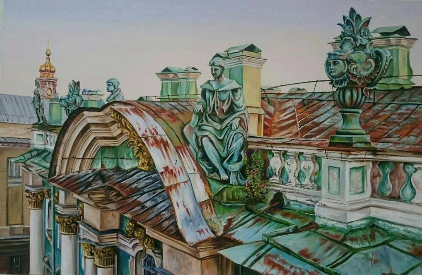 Известные картины с изображением крыш в Эрмитаже