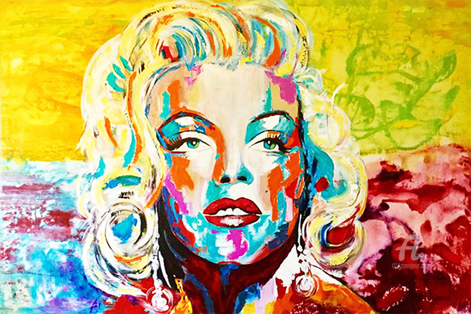 Marilyn Monroe «Luminous», Painting by Kathleen Artist | Artmajeur