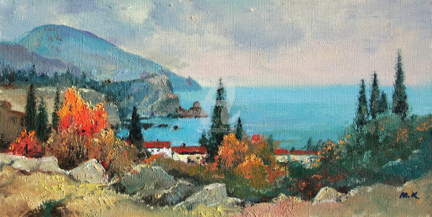 Крымский пейзаж маслом Гурзуф
