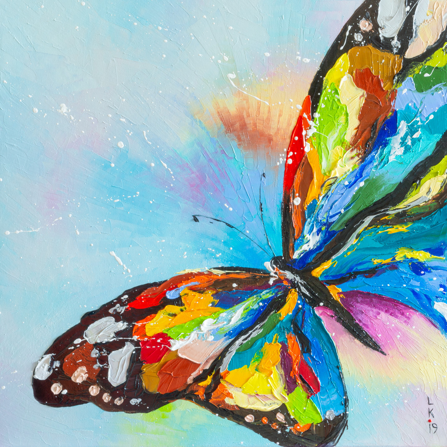 Яркие рисунки бабочки