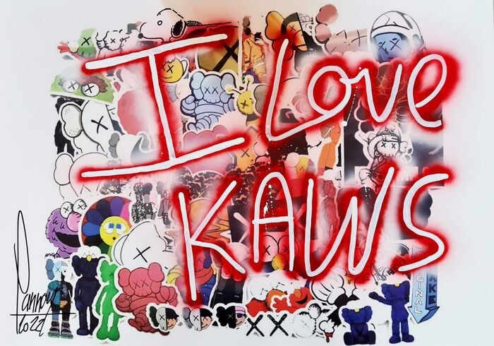 KAWS Love Pink 