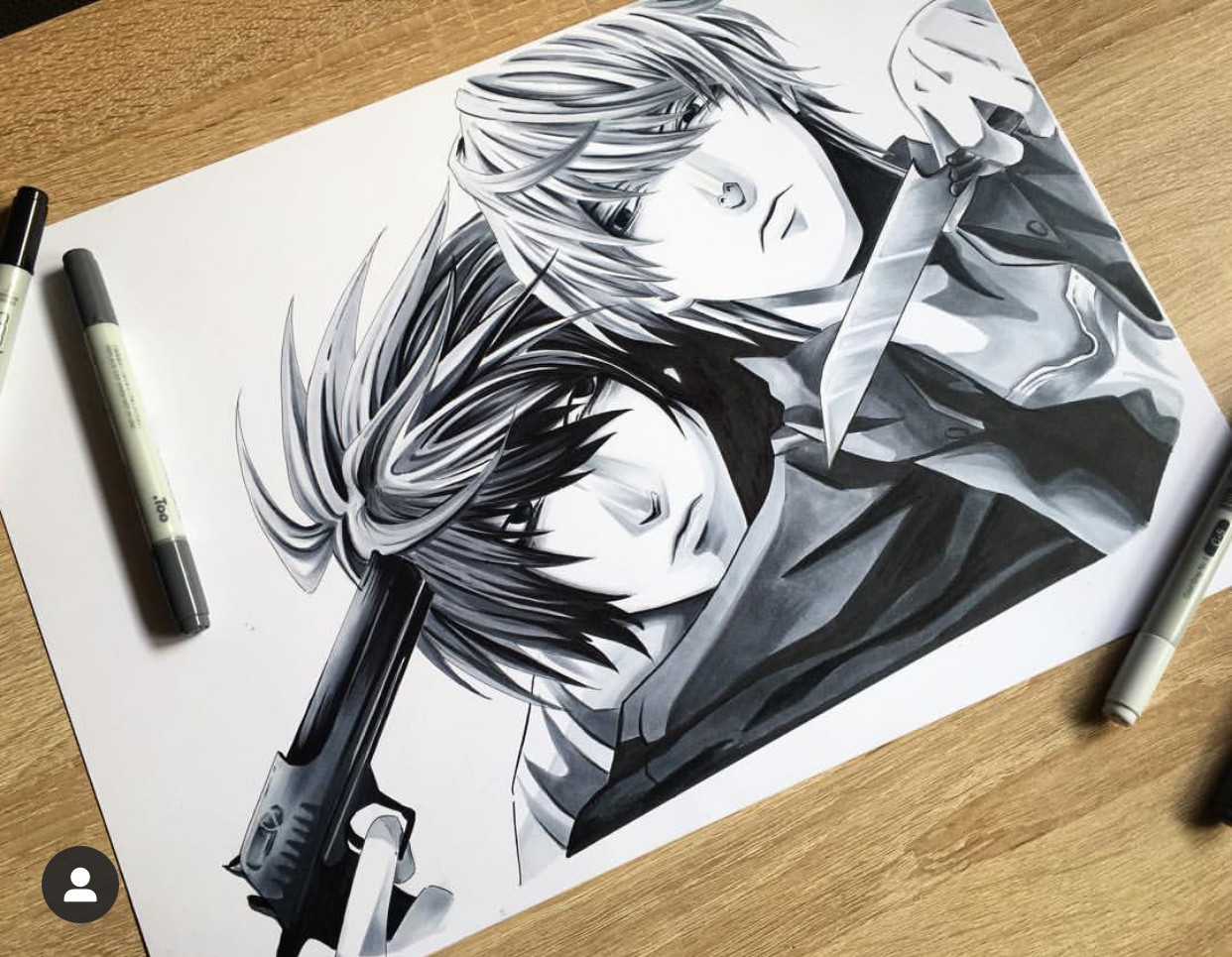 Death Note, Drawing by Laura Perez | Artmajeur