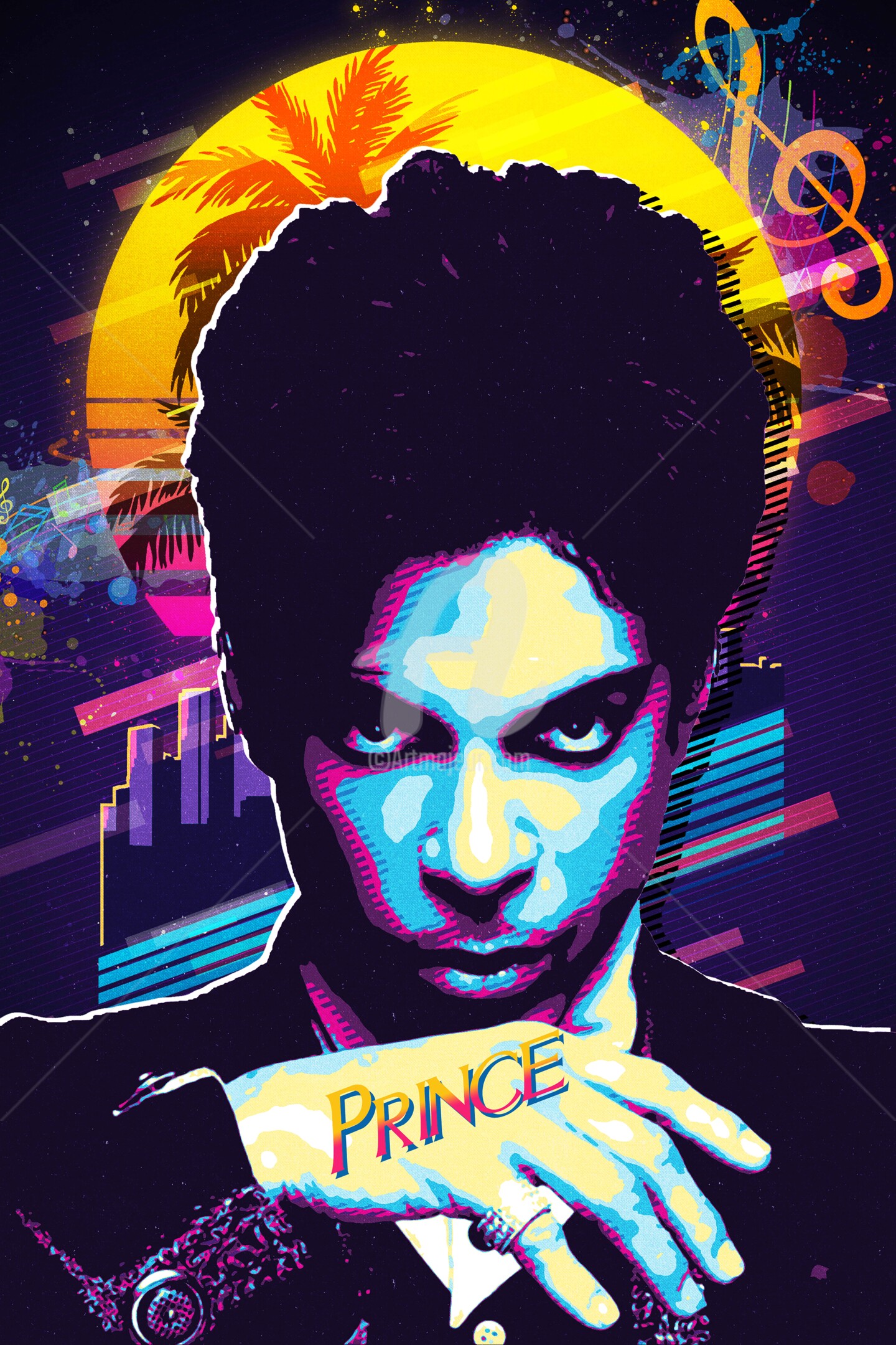No315 Prince Retro, Digital Arts by Joseph Long | Artmajeur