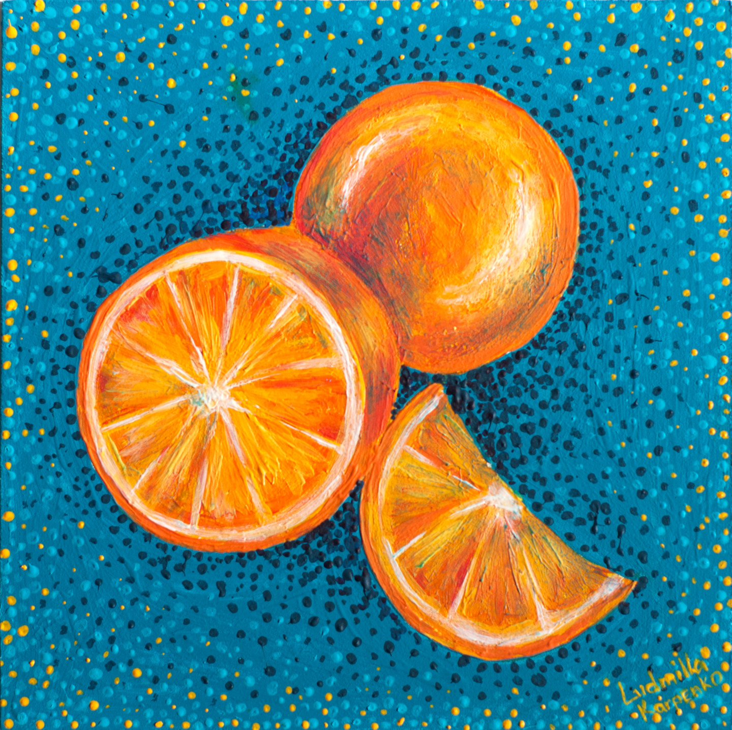 Оранжевая картина