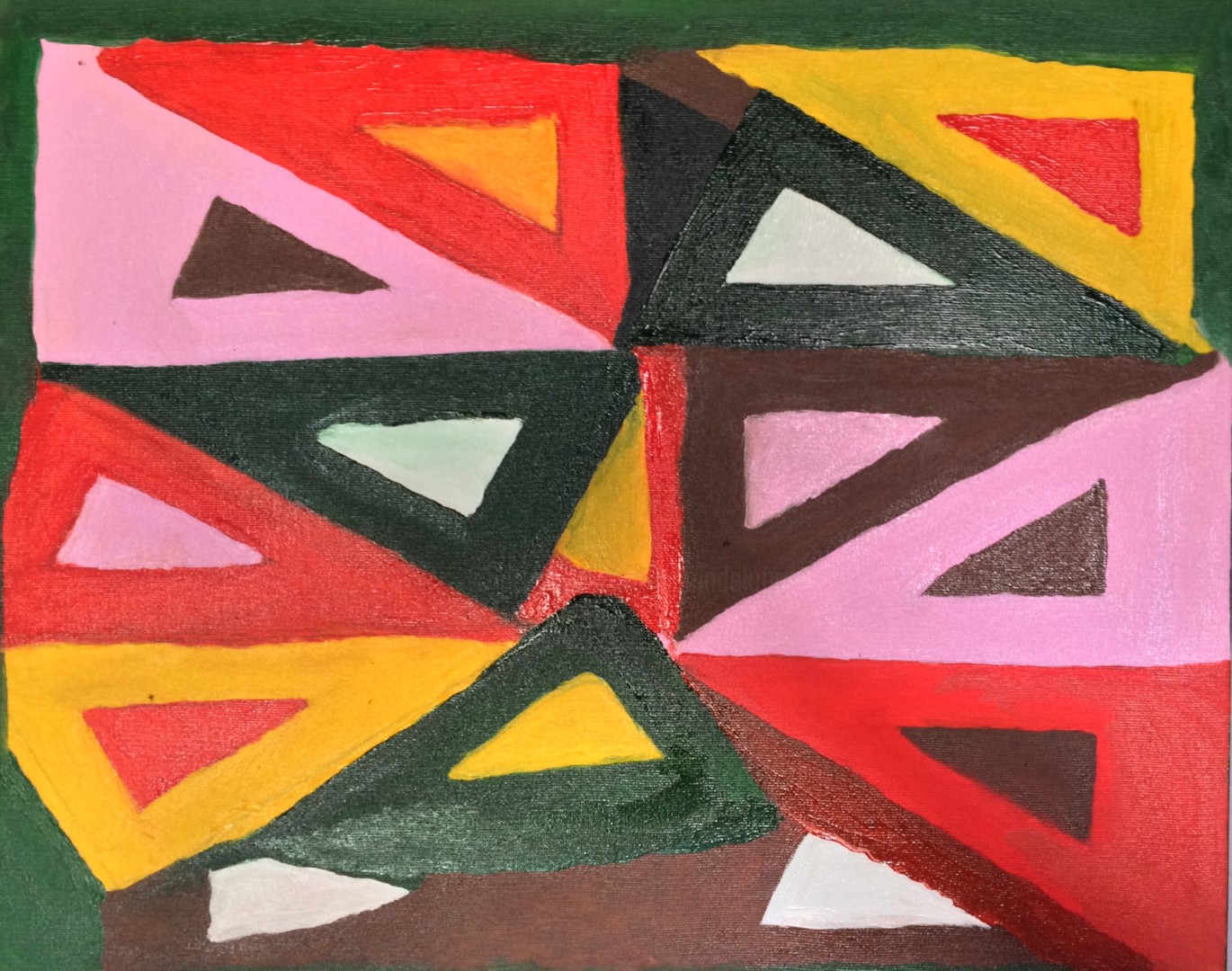 O Triângulo Da Vida, Pintura por Maria De Lourdes De Castro Rodrigues |  Artmajeur