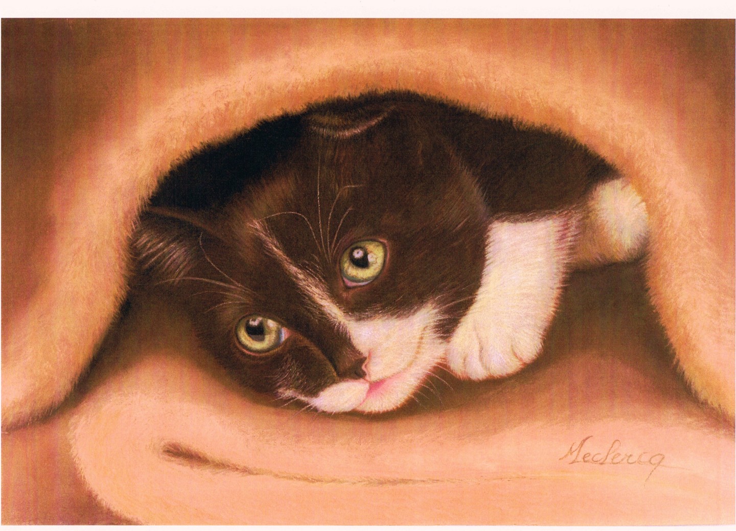 Chat Joueur Painting By Maud Leclercq Artmajeur