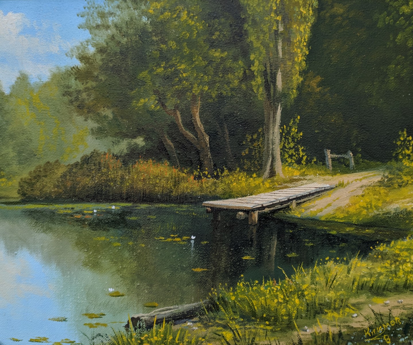 Полянов пруд картина