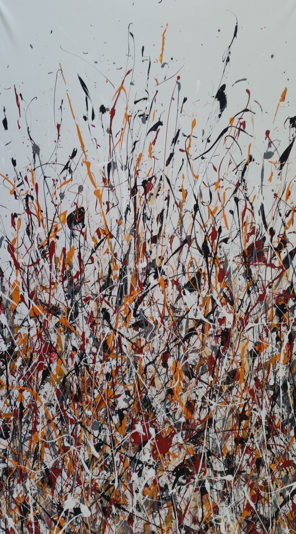 Jackson Pollock Style Acrylic Painting O, Painting by M.Y.Art | Artmajeur