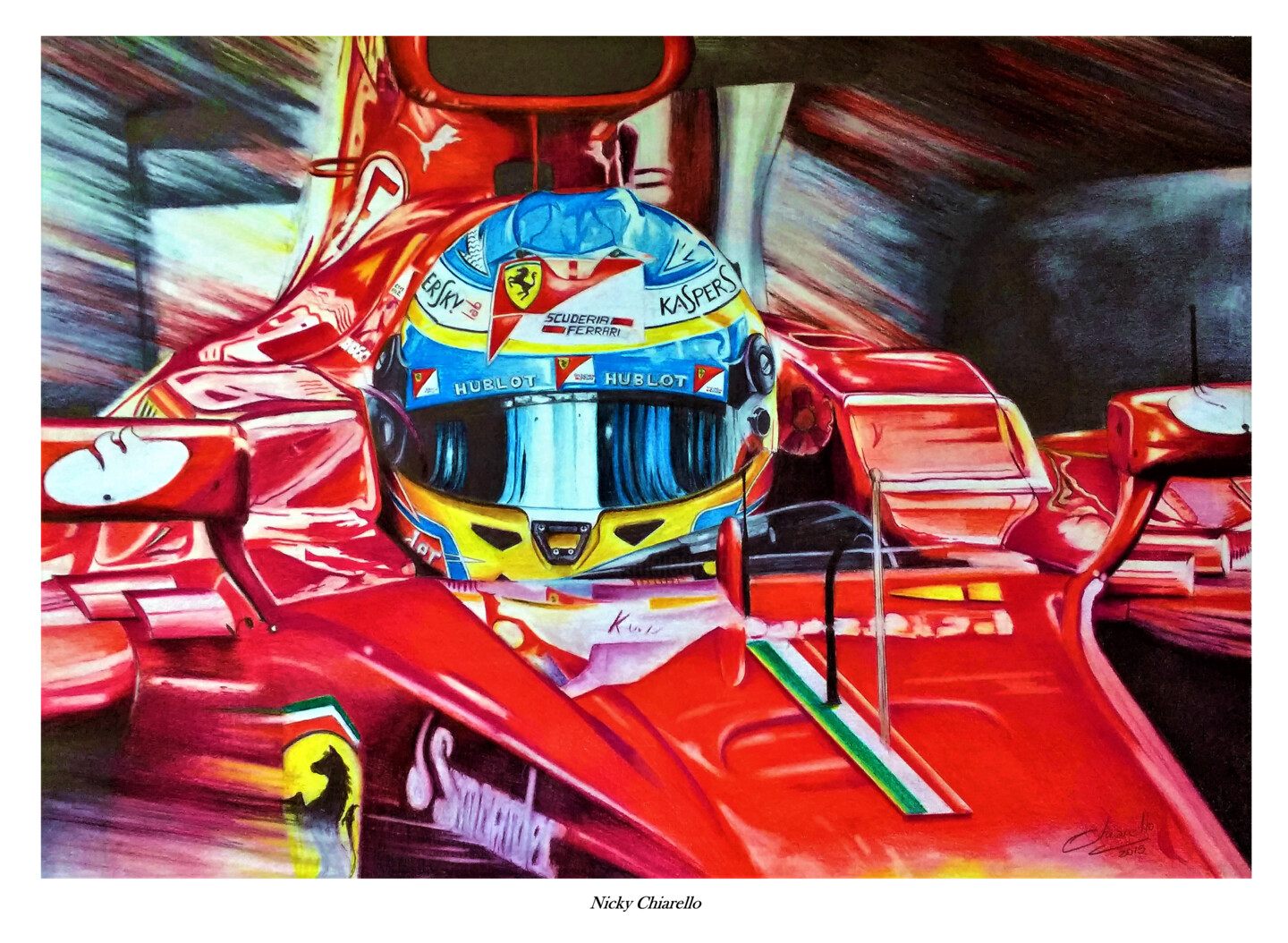 F1, 絵画 Nicky Chiarelloによって | Artmajeur