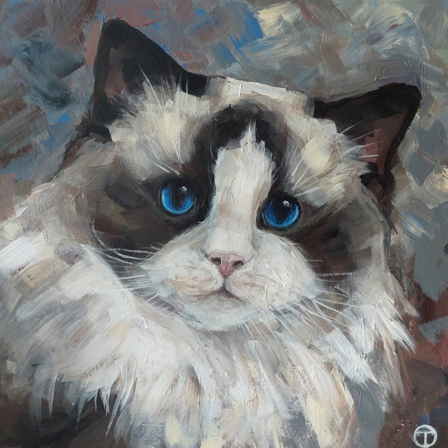 Ragdoll, Картина - Olia Tomkova | Artmajeur