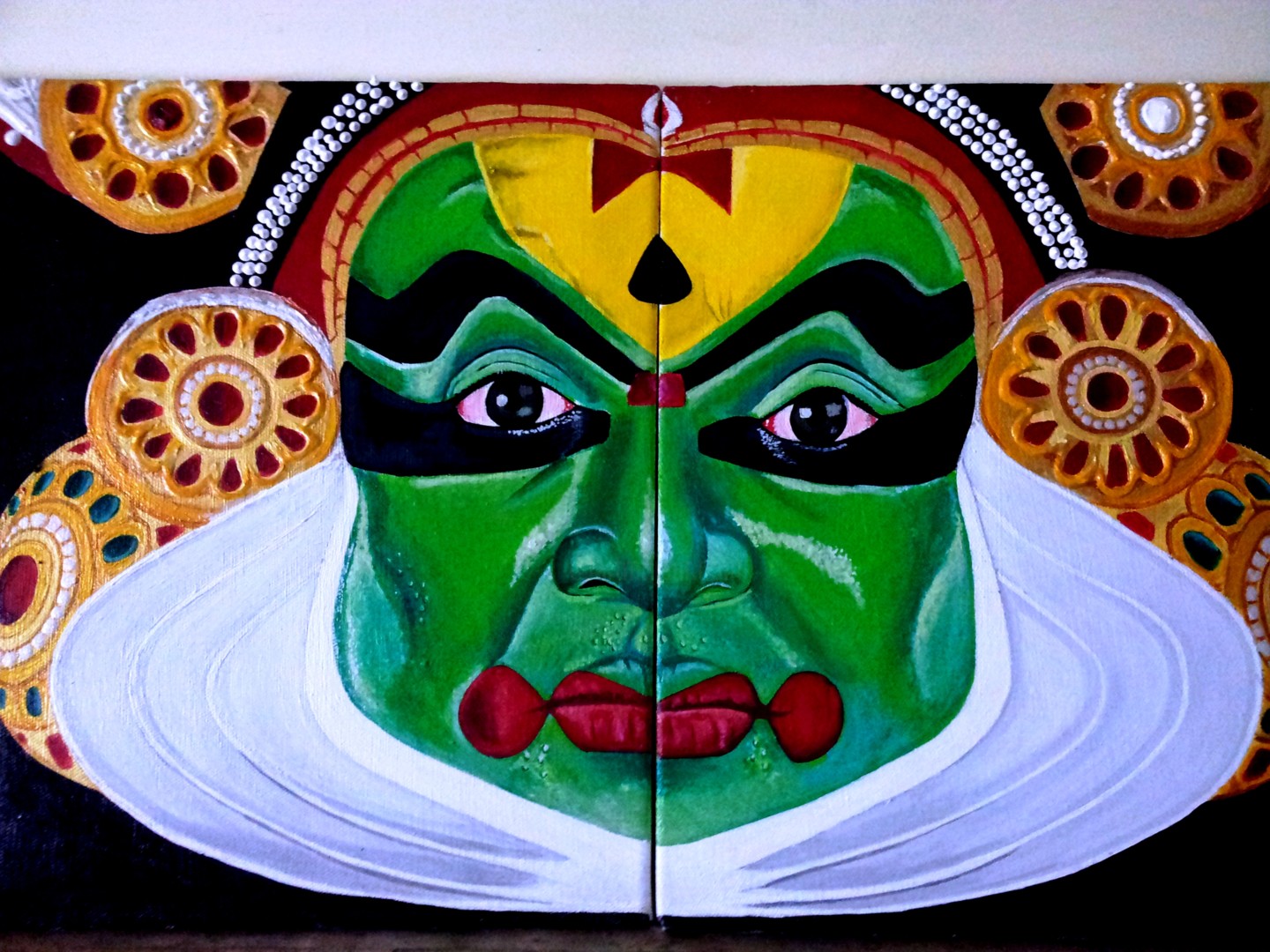 Kathakali.jpg, Painting by Rakesh Nambiar | Artmajeur