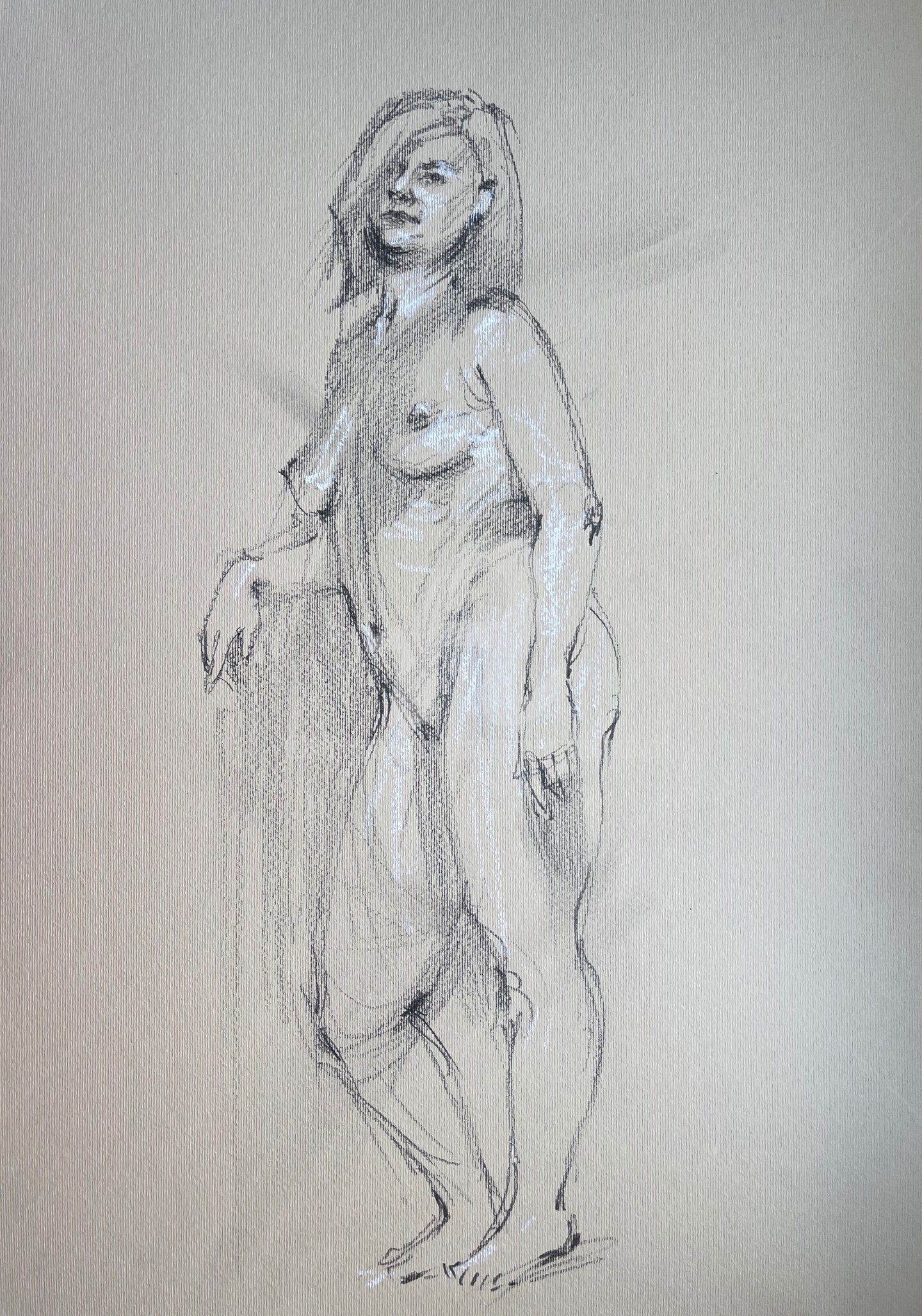 Real Homemade Sexy Girls - Nude Art Drawing Girl Art-503, Drawing by ðŸ‡ºðŸ‡¦ Samira Yanushkova | Artmajeur