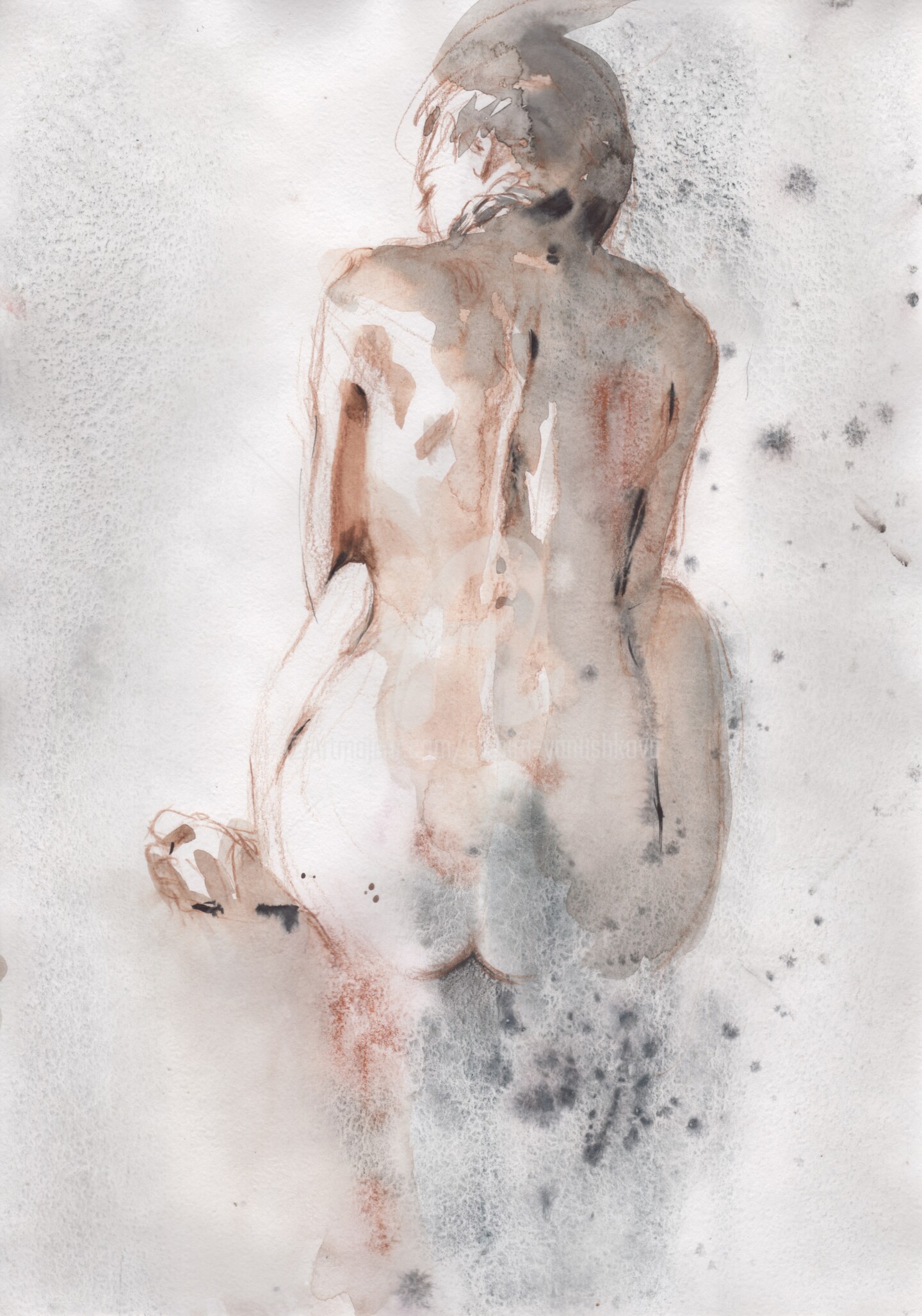 Nude Art #644, Painting by 🇺🇦 Samira Yanushkova Artmajeur Foto