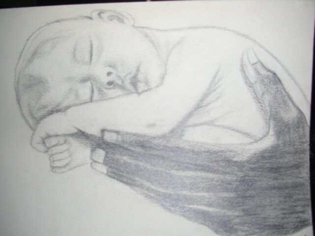 newborn baby drawings