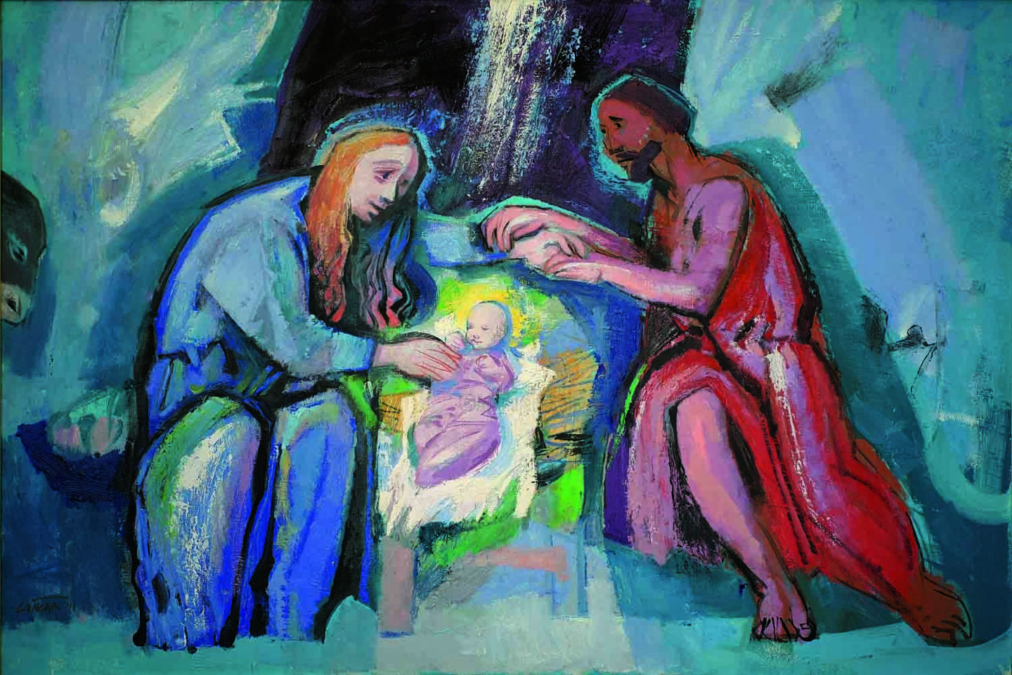 the birth of jesus christ painting